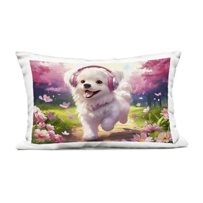 Stupell Industries Fluffy Baker Cat Outdoor Printed Pillow Design By Image World In Pink Puppy