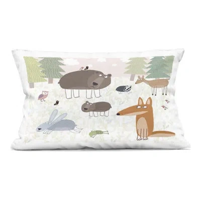 Stupell Industries Forest Animals Out And About Decorative Printed Throw Pillow, Design By Carla Daly In Multi