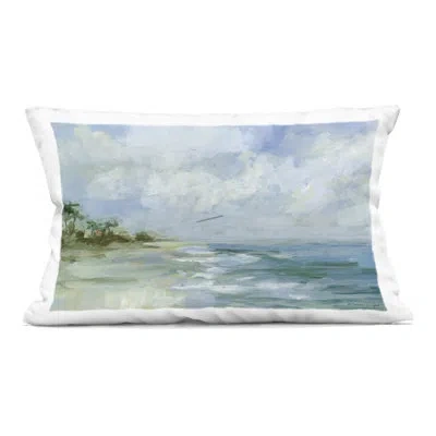 Stupell Industries Fort Lauderdale Beach Decorative Printed Throw Pillow, Design By Susan Winget In Blue