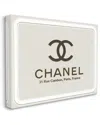 Stupell Industries French Glam Fashion Sign Designer Style Brand Stretched Canvas Wall Art By Ziwei Li In Off-white
