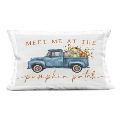 Stupell Industries Fresh Harvest Market Open Decorative Printed Throw Pillow, Design By Lux + Me Designs In Blue Transportation 2