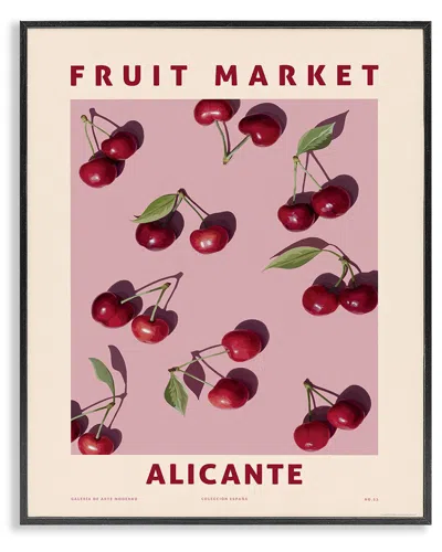 Stupell Industries Fruit Market Cherries Framed Giclee Art In Multi