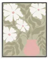 Stupell Industries Funky Pastel Florals Framed Giclee Art