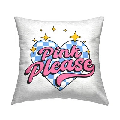 Stupell Industries Funky Pink Please Outdoor Printed Pillow By Ahmed Sameh Hussein