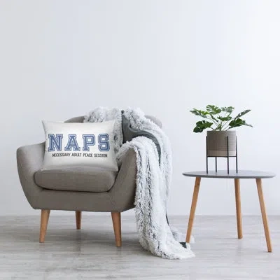 Stupell Industries Funny Naps Phrase Decorative Printed Throw Pillow Design By Sd Graphics Studio In White