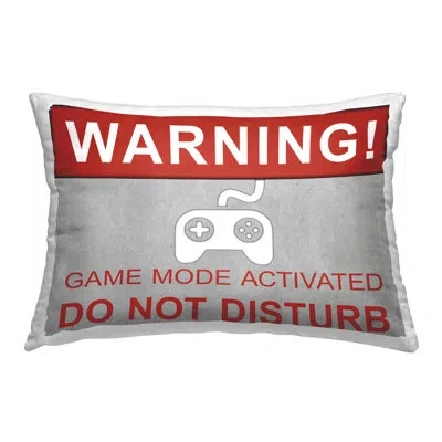 Stupell Industries Gaming Do Not Disturb Decorative Printed Throw Pillow Design By Sd Graphics Studio In Red