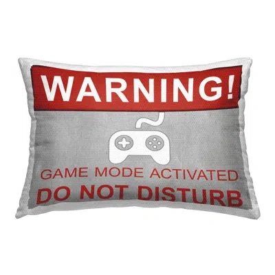 Stupell Industries Gaming Do Not Disturb Printed Outdoor Throw Pillow Design By Sd Graphics Studio In Red
