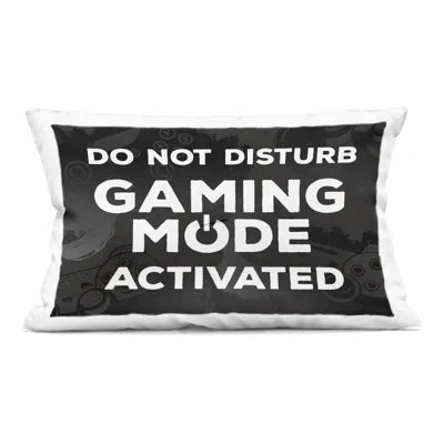 Stupell Industries Gaming Mode Activated Decorative Printed Throw Pillow Design By Lux + Me Designs In Black