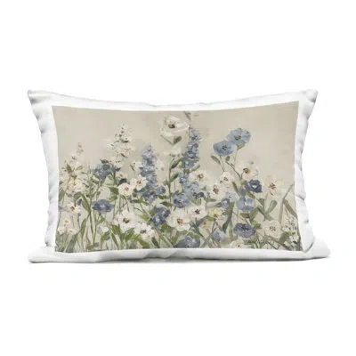 Stupell Industries Garden Blossoms In Outdoor Printed Pillow Design By Sally Swatland In Tan