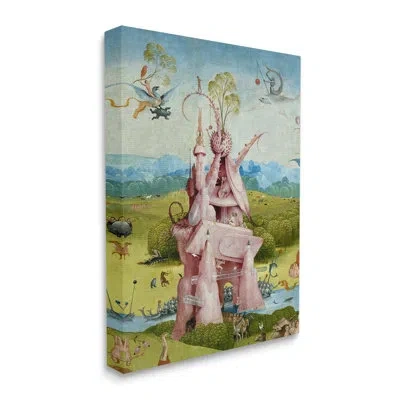 Stupell Industries Garden Of Earthly Delights Left Panel Detail Hieronymus Bosch Painting By Hieronymus Bosch - Paintin In Wrapped Canvas