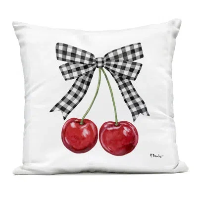 Stupell Industries Geometric Lemon Fruit Outdoor Printed Pillow, Design By Daniela Santiago In Black Food & Beverage 3