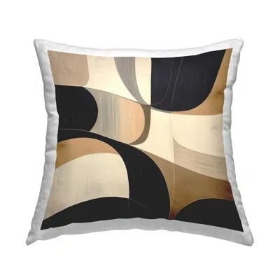 Stupell Industries Geometric Midcentury Mod Decorative Printed Throw Pillow Design By Irena Orlov In Tan