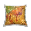 Stupell Industries Geometric Polyester Throw Pillow In Tan