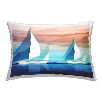 Stupell Industries Geometric Polyester Throw Pillow In Tan