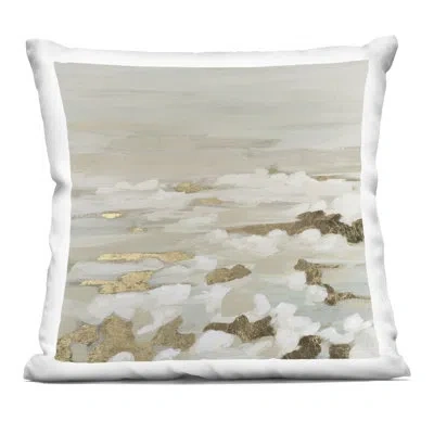 Stupell Industries Gilded Surf Abstract Waves Decorative Printed Throw Pillow Design By June Erica Vess In Abstract 1