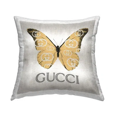 Stupell Industries Glam Fashion Butterfly Outdoor Printed Pillow By Madeline Blake