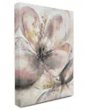 Stupell Industries Glam Pink Beige Flower Petals Floral Gold Painting Stretched Canvas Wall Art By K. Nari In Multicolor