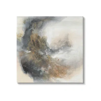 Stupell Industries Glam Splatter Abstract Form Canvas Wall Art By K. Nari In Black;brown;beige