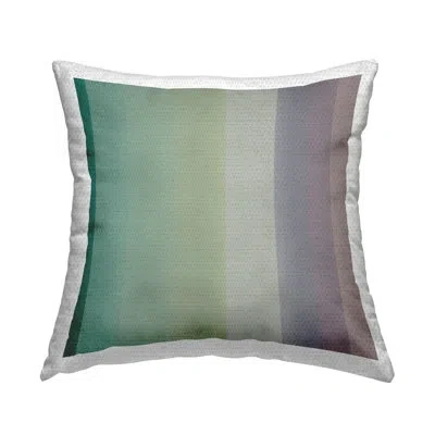 Stupell Industries Green & Purple Gradient Outdoor Printed Pillow By Third & Wall Studios