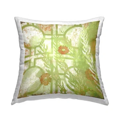 Stupell Industries Green Botanical Geometric Shapes Printed Throw Pillow Design By Evelia Designs
