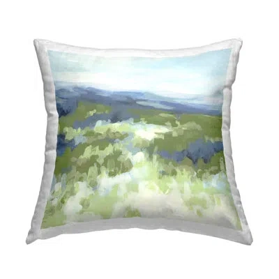 Stupell Industries Green Nature Abstraction Decorative Printed Throw Pillow Design By June Erica Vess