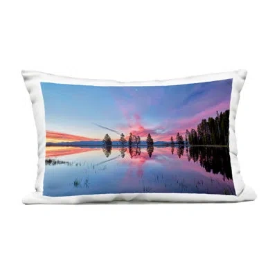 Stupell Industries Gull Point At Sunrise Outdoor Printed Pillow, Design By Jon Evan In Blue
