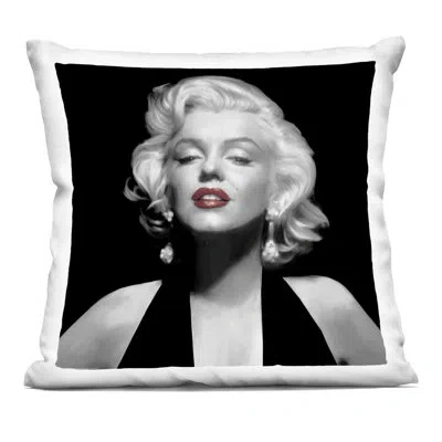Stupell Industries Halter Top Marilyn Portrait Decorative Printed Throw Pillow, Design By Jadei Graphics In Black