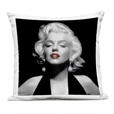 Stupell Industries Halter Top Marilyn Portrait Outdoor Printed Pillow, Design By Jadei Graphics In Black