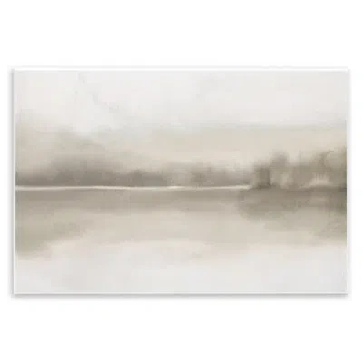 Stupell Industries Hazy Lakeside Landscape Reflection Modern Abstract Design By Ann Bailey In Wrapped Canvas,no Frame