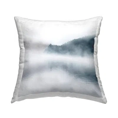 Stupell Industries Heavy Fog Lake Landscape Dense Mist Photographic Decorative Printed Throw Pillow By Carol Robinson