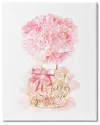 Stupell Industries Hello Gorgeous Pink Carnation Flower Blossom Glam Bottle Stretched Canvas Wall Art By Ziw In Pink
