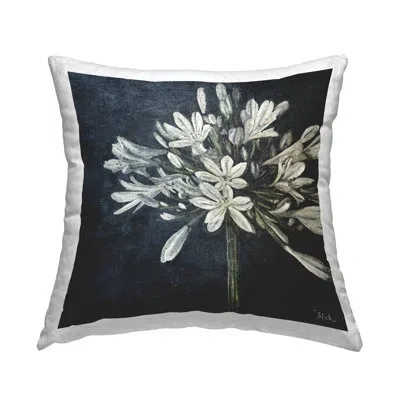 Stupell Industries Herb Blooms Decorative Printed Throw Pillow Design By Patricia Pinto In Black