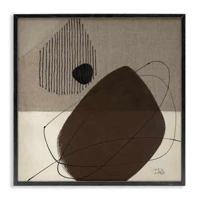 Stupell Industries Hidden Lines Abstraction Framed Giclee Art By Patricia Pinto In Midnight Black Framed Giclee