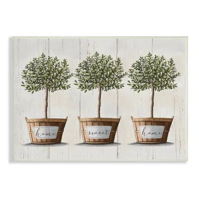 Stupell Industries Home Sweet Home Fruit Trees - Graphic Art In Wall Plaque