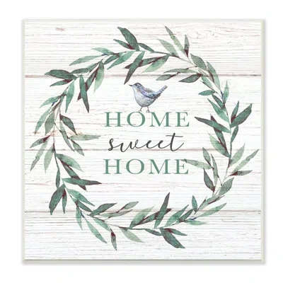Stupell Industries Home Sweet Home - Textual Art In Unframed