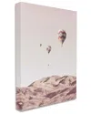 Stupell Industries Hot Air Balloons Southwestern Mountain Muted Landscape Stretched Canvas Wall Art By Ziwei In Tan