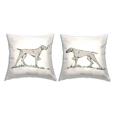 Stupell Industries Hunting Dog Casual Animal Nature Printed Throw Pillow Design By Grace Popp (set Of 2)