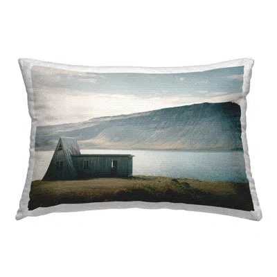 Stupell Industries Icelandic Mountain Shore Outdoor Printed Pillow By Max Blakesberg Studios In Blue