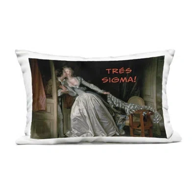 Stupell Industries Iconic Tres Sigma Outdoor Printed Pillow, Design By Grotto Studios, 14 X 7 X 20 In Pink
