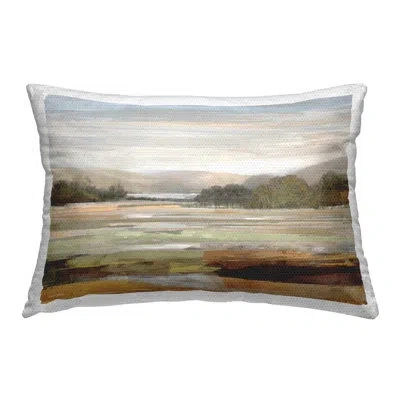 Stupell Industries Idyllic Countryside View Outdoor Printed Pillow By Amber Sterling In Green