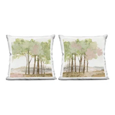 Stupell Industries Idyllic Spring Awakening 2 Piece Decorative Printed Throw Pillow Set Design By Ian C. In Green