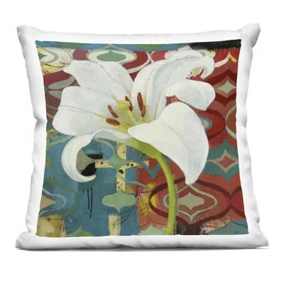 Stupell Industries In The Spotlight Lily Decorative Printed Throw Pillow, Design By Pierre-auguste Renoir, 18 X 7 X 18 In Red