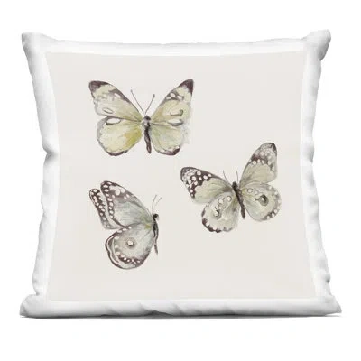 Stupell Industries Isolated Butterflies Trio Decorative Printed Throw Pillow, Design By Patricia Pinto, 18 X 7 X 18 In Brown Butterfly 1