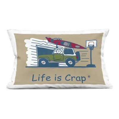 Stupell Industries Kayak And Garage Design By Lic Throw Pillow In Tan