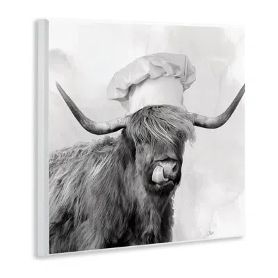 Stupell Industries Kitchen Chef Cattle Wall Plaque, Design By Nan In Gray