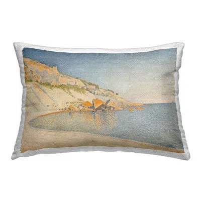 Stupell Industries La Rochelle Classical Signac Outdoor Printed Pillow By One1000paintings In Blue
