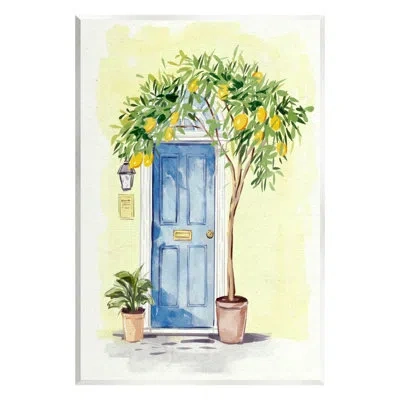 Stupell Industries Lemon Tree In Doorway By Ziwei Li In Blue