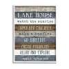 Stupell Industries Life Is Simple Lake House List Framed Print In Brown