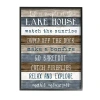 Stupell Industries Life Is Simple Lake House List Framed Print In Brown