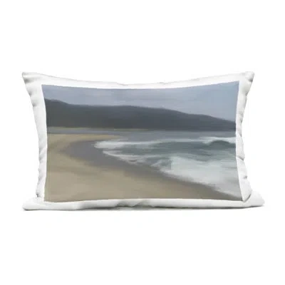 Stupell Industries Long Beach Path Outdoor Printed Pillow Design By Matthew Piotrowicz In Beige Beach
